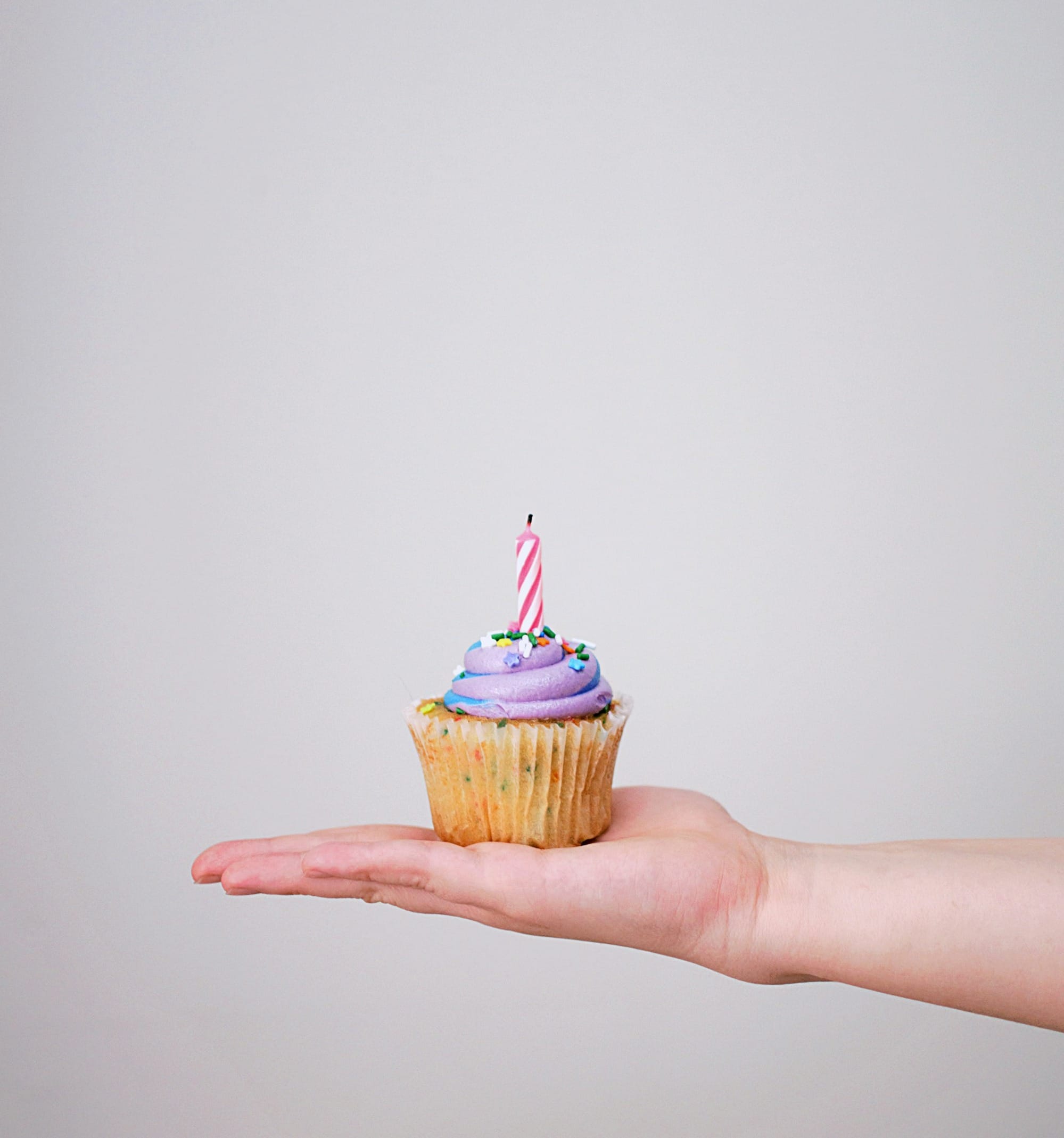 cupcake with candle